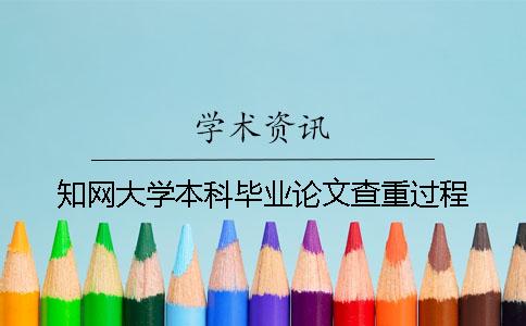 知網(wǎng)大學(xué)本科畢業(yè)論文查重過(guò)程